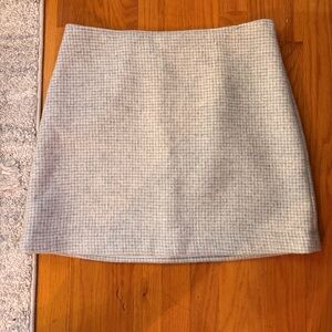 Club Monaco Light Gray Mini Skirt